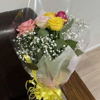 カスミソウ,バラの画像