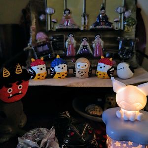 100均小物,節分,No.729 2026年玄関の飾り付け,玄関内側の画像