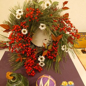 キク,マツ,南天(なんてん),リース,節分の画像