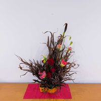 シラン,グロリオサ,いけばな,生花,花のある暮らしの画像