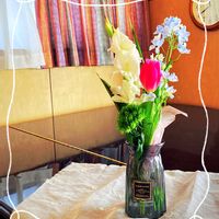 グラジオラス,チューリップ,デルフィニウム,花のある暮らし,GSに感謝。の画像