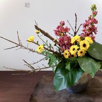 フラワーアレンジメント,生け花の画像