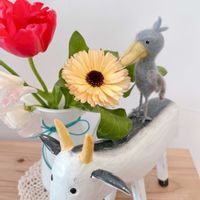 多肉植物,ハンドメイド,羊毛フェルト,ハシビロコウの日の画像