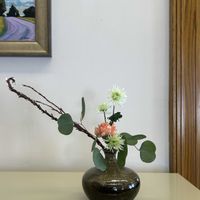 カーネーション,スプレーマム,ユーカリポポラス,石化柳,花のある暮らしの画像