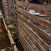 DIY,ウッドフェンス,簡易フェンスの画像