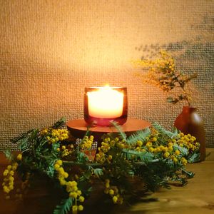 ミモザ,ドライフラワー,キャンドル,キュンキュン乙女倶楽部,われら17年組の画像