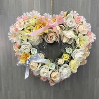 リース,バレンタイン,テラス,ベランダ,玄関アプローチの画像