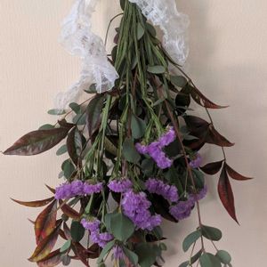 ユーカリ,スワッグ,南天の葉,リビング・ダイニングの画像