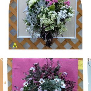 コンテナガーデン,ハンギングバスケット,フラワーフェスティバル,土曜日は紫の花の画像