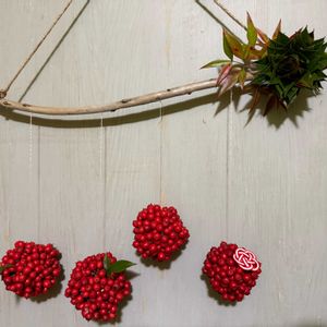 ナンテン,ハンドメイド,手作り雑貨,今更ですが,お正月飾りの画像