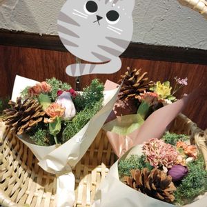 ドライフラワーアレンジ,GSの繋がりに感謝♡,ニャンニャン祭り,花友さんに感謝♡,Juneの会の画像