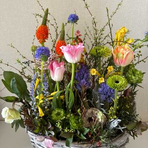 チューリップ,フラワーアレンジメント,いつもありがとう♡,花日記,❄️冬にまけるな❄️の画像