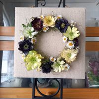 クリスマスローズ,花かんざし,ドライフラワー,リース,花のある暮らしの画像