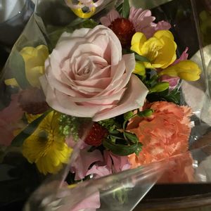 花束,籠寄せ,お花に癒されて❤️の画像