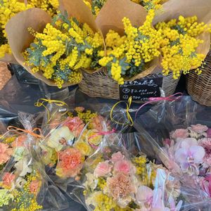 ミモザ,花束,お花屋さん,ありがとう♡,繋がりに感謝✨の画像