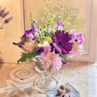 ガーベラ,花のある暮らし,春の訪れ,GSに感謝。,わんこと暮らすの画像