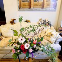 ガーベラ,コデマリ,サクラ,チューリップ,バラの画像