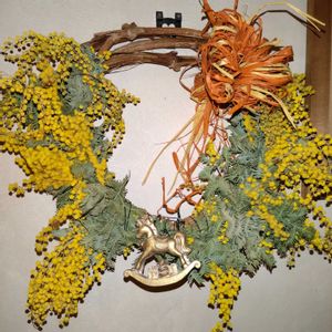 スイートピー,チューリップ,ミモザ,ミモザ,桃の花の画像