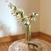 ネコヤナギ,ユーカリ,ミモザ,ミモザ,スプレーバラ ナギサウェーブの画像