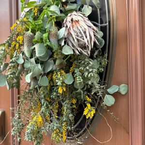 ミモザ,スワッグ,花のある暮らし,今日のお花,観葉植物のある暮らしの画像