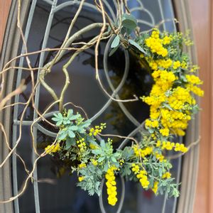 ミモザ,スワッグ,花のある暮らし,ミモザリース,今日のお花の画像