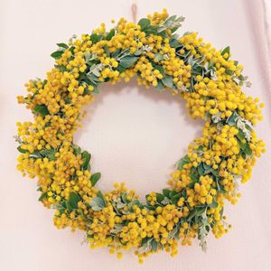 ミモザ,パールアカシア,ドライフラワー,リース,スワッグの画像