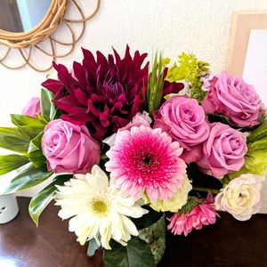 花束,玄関内側の画像