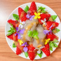 イチゴ,菜の花,ミツバ,ハコベ,ハマダイコンの画像