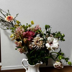 カーネーション,雪柳,スイトピー,スイトピー,シレネユニフローラの画像