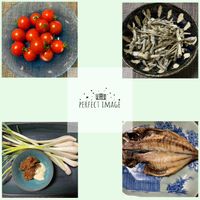 エシャレット,小田原駅地下農産物販売所,プチトマト　フルティカ,酢漬け小魚,鯵の干物の画像