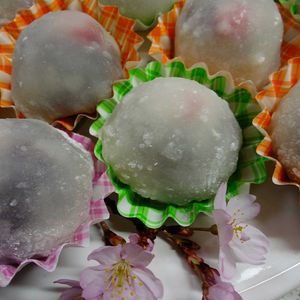 イチゴ,彼岸桜,彼岸桜,いちご大福,和菓子の画像