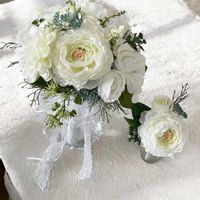 アーティフィシャルフラワー,ウエディングブーケ,リビング・ダイニングの画像