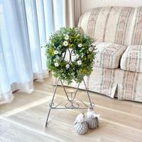 ブラキカム,ラミウム,寄せ植えリース,ギャザリングリース,プリムローズ ジャスミンの画像