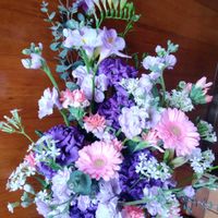 花束,アレンジメント,家庭菜園,玄関内側の画像