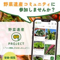 野菜のある暮らし,野菜遺産,野菜遺産PROJECT,家庭菜園の画像