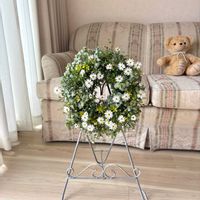 ブラキカム,ラミウム,寄せ植えリース,ギャザリングリース,プリムローズ ジャスミンの画像