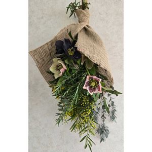 クリスマスローズ,ミモザアカシアテレサ,スワッグ,プレゼント,いつもありがとう♡の画像