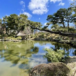 日本庭園,名勝,観光地,縮景園,広島県の画像