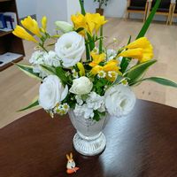 いけばな,生け花,職場に花を,職場のいけばな,ユニクロのお花の画像