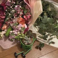 多肉植物,花束,シーサー,いつもありがとうございますの画像