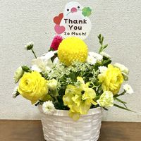 フラワーアレンジメント,季節の花,イースター,被災地にエールを…。,玄関内側の画像