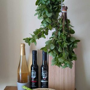 ミント,アスパラガス,ハーベスト,収穫,小さい庭の画像