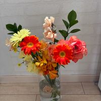 カーネーション,ガーベラ,スイートピー,マトリカリア,ラナンキュラスの画像