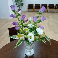 いけばな,生け花,職場に花を,職場のいけばな,ユニクロのお花の画像
