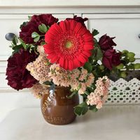 カーネーション,ガーベラ,スターチス,ポリシャスの画像