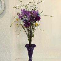 アルストロメリア,スカビオサ,ニゲラ,ヤマブキ,フラワーアレンジの画像