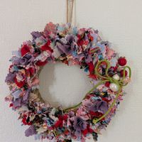 チューリップ,レタス,時計草　インセンス,素敵なリース,花友さんの画像