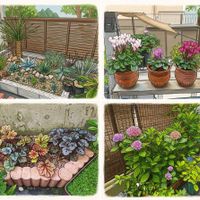 ガーデンシクラメン,アガベ,ヒューケラ,AI加工,ガーデニングの画像