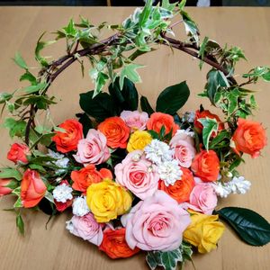 花束,アレンジメント,おうち園芸,ベランダ,リビング・ダイニングの画像