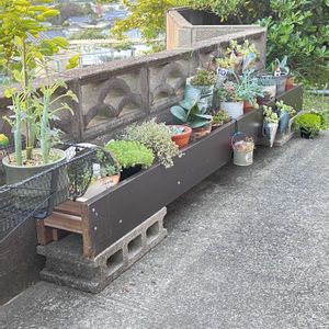 手作り,プチDIY,ガーデンラックの画像